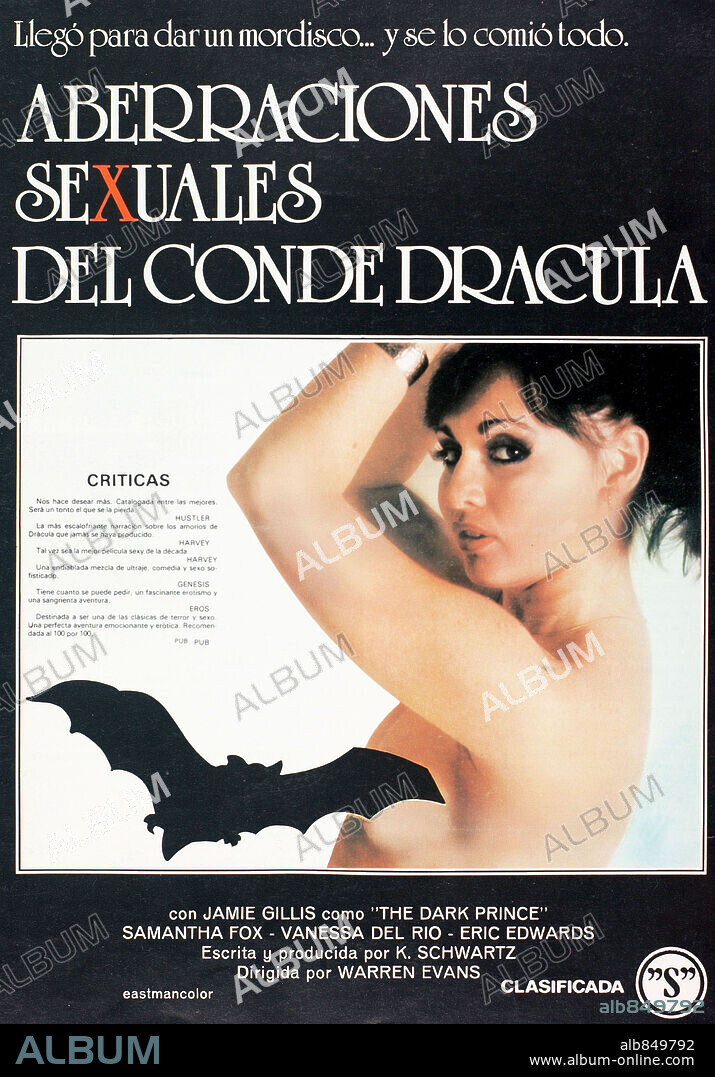 Poster de ABERRACIONES SEXUALES DEL CONDE DRACULA, 1981 (DRACULA EROTICA), dirigida por WARREN EVANS.