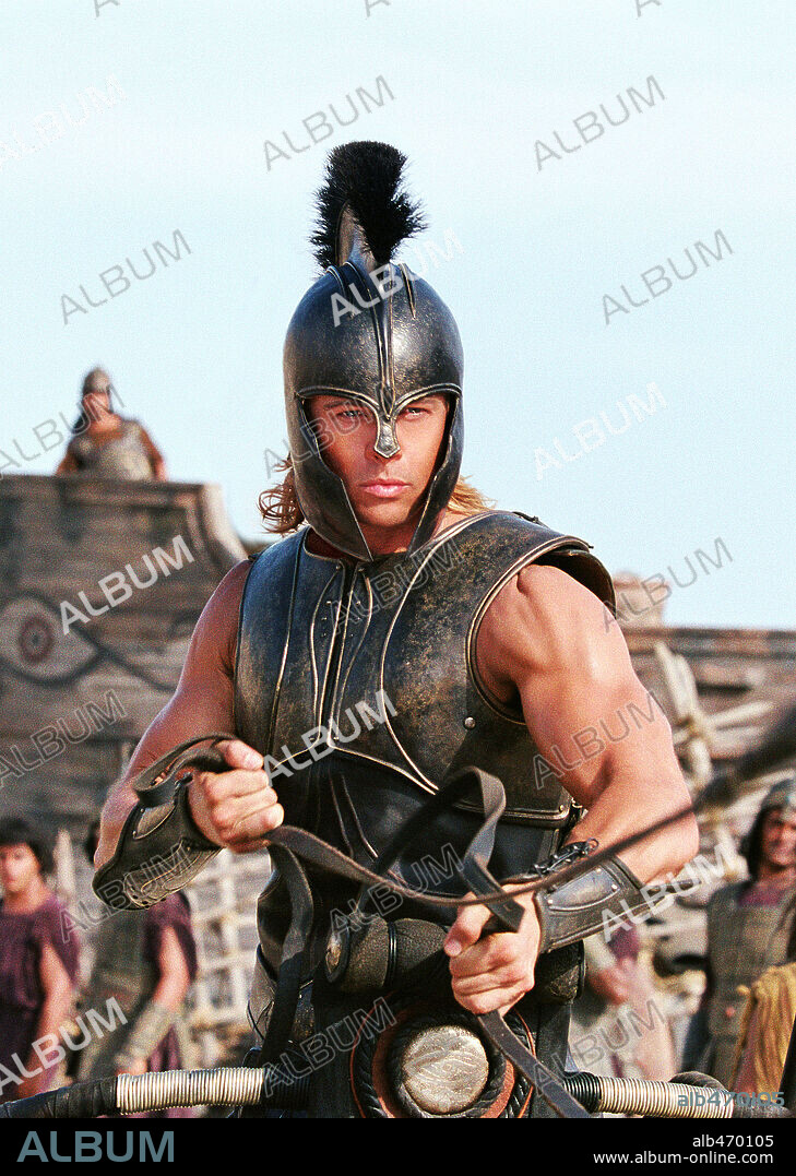 BRAD PITT en TROYA, 2004 (TROY), dirigida por WOLFGANG PETERSEN. Copyright WARNER BROS. / BAILEY, ALEX.
