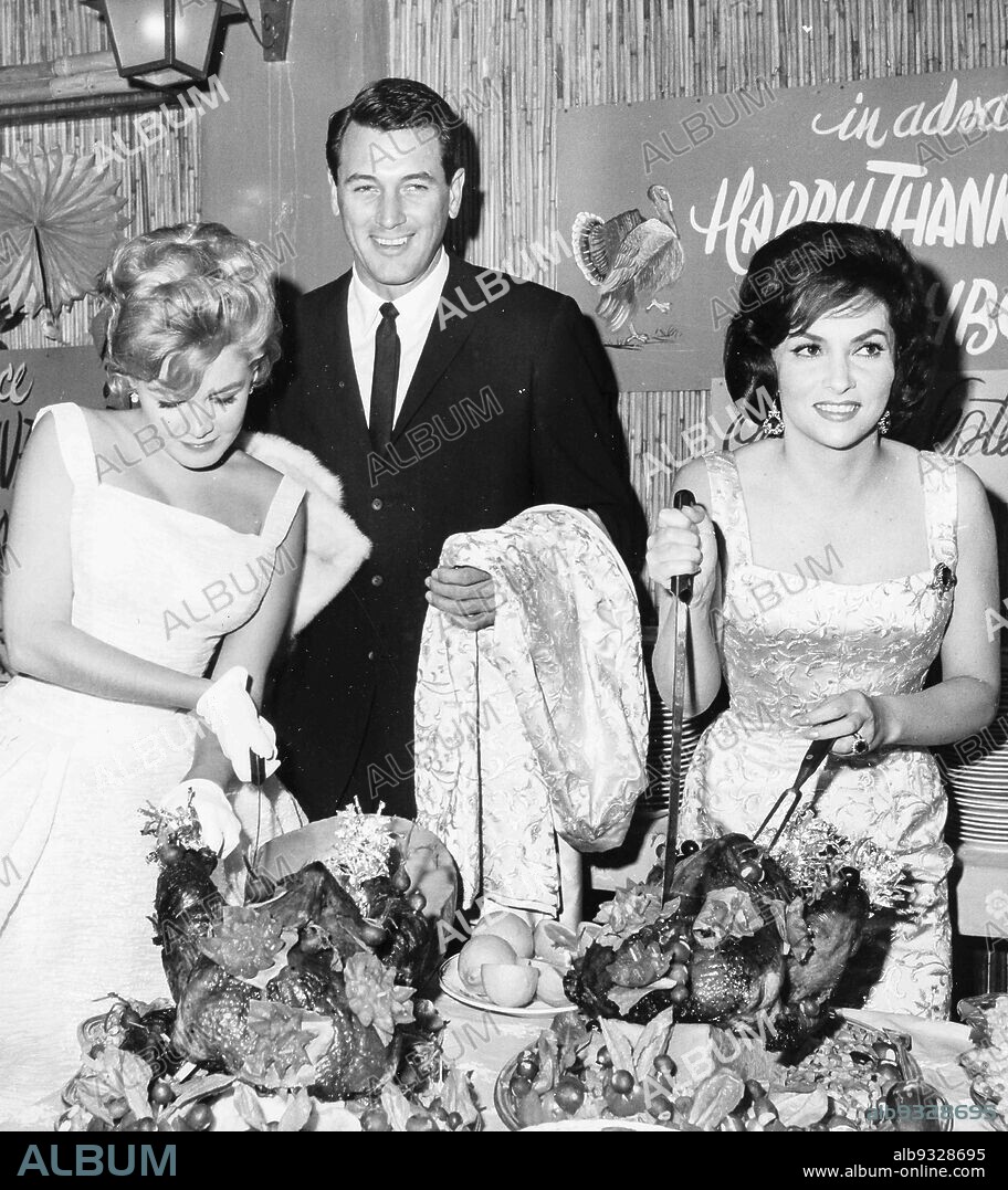 Gina Lollobrigida, Rock Hudson and Sandra Dee, 1960.