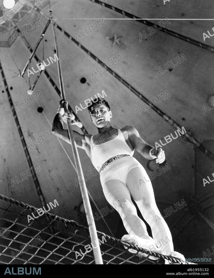 BURT LANCASTER en TRAPECIO, 1956 (TRAPEZE), dirigida por CAROL REED. Copyright UNITED ARTISTS.