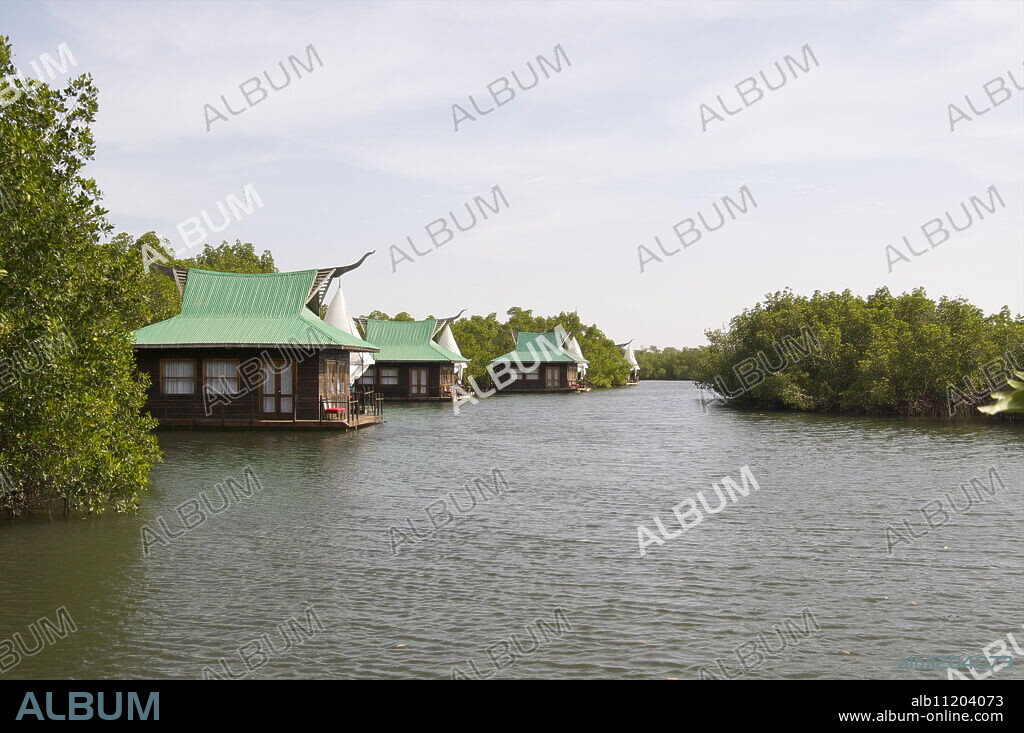 Mandina Lodge, Makasutu Forest, near Banjul, Gambia, West Africa, Africa.