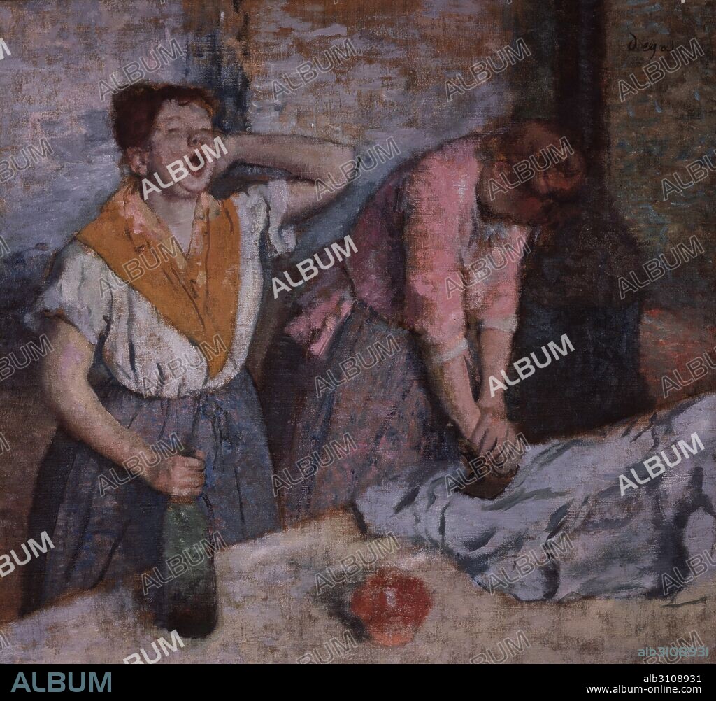 EDGAR DEGAS. La planchadoras/1884.