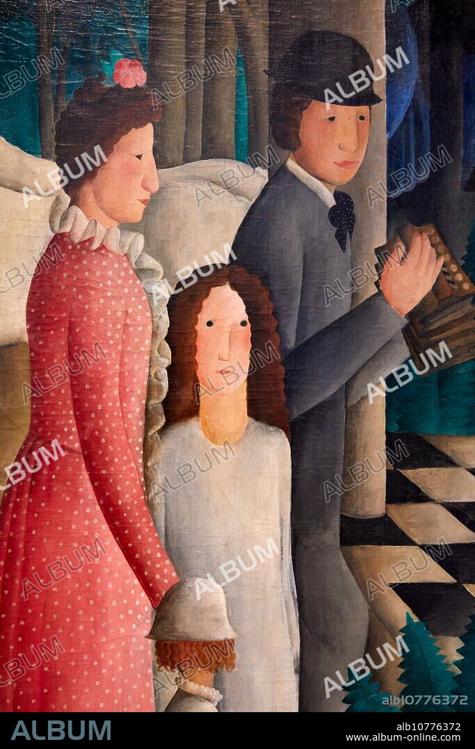 "A Wedding", c.1919-1923, Olga Sacharoff, National Museum of Catalan Art, Museu Nacional d Art de Catalunya, MNAC, Barcelona, Spain, Europe.