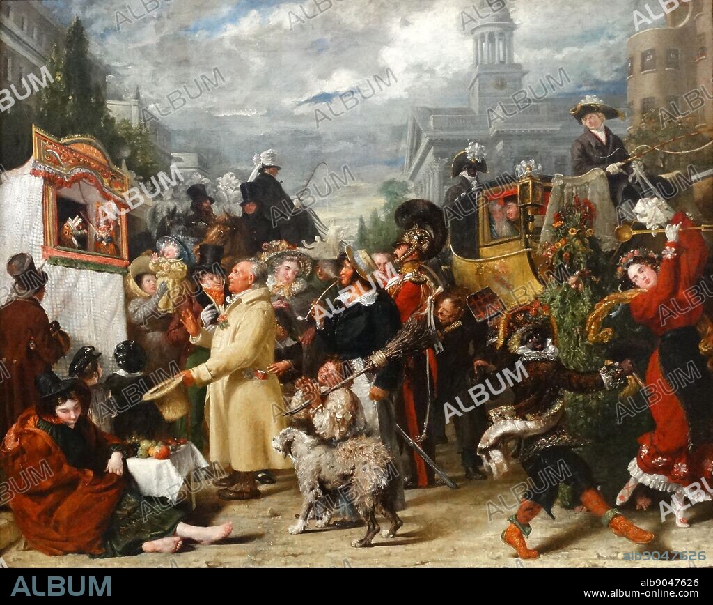 Benjamin Robert Haydon (1786-1846) Punch or May Day 1829. Oil on canvas. An English painter who specialised in grand historical pictures.