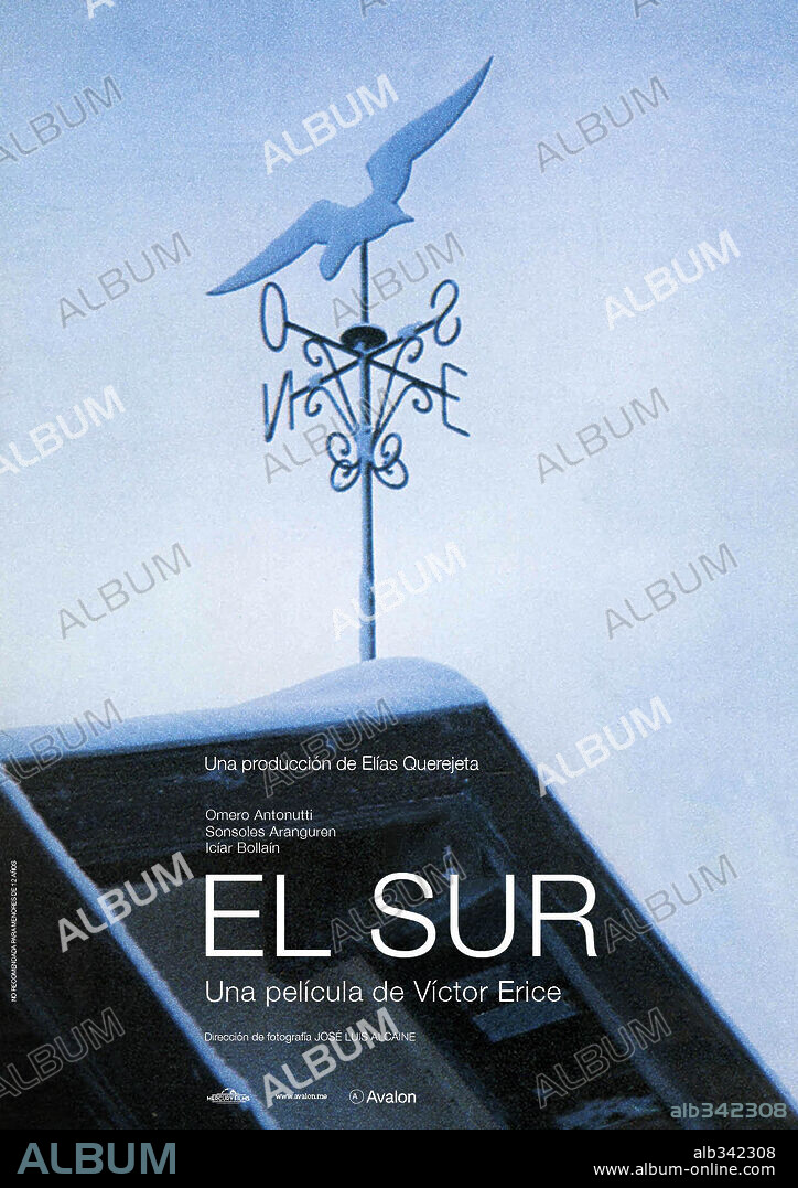 Poster of EL SUR, 1983, directed by VICTOR ERICE. Copyright ELIAS QUEREJETA/CHLOE PROD/SP RADIO-TV.