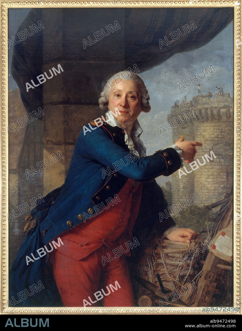 Jean-Henri Masers, chevalier de Latude (1725-1805), showing the Bastille, Vestier, Antoine, Painter, Array, Painting, Painting.