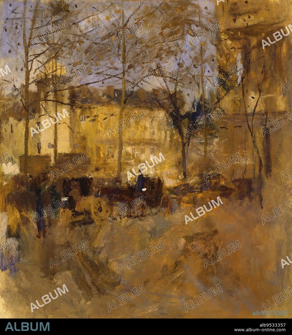 FRANK EDWIN SCOTT. St. Germain des Pres no. III. Date: n.d. oil on canvas.