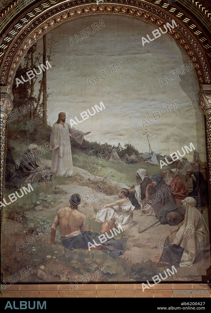 JOSE MORENO CARBONERO (1860-1942). SERMON DE LA MONTAÑA-CAP PASION-BIENAVENTURANZAS.