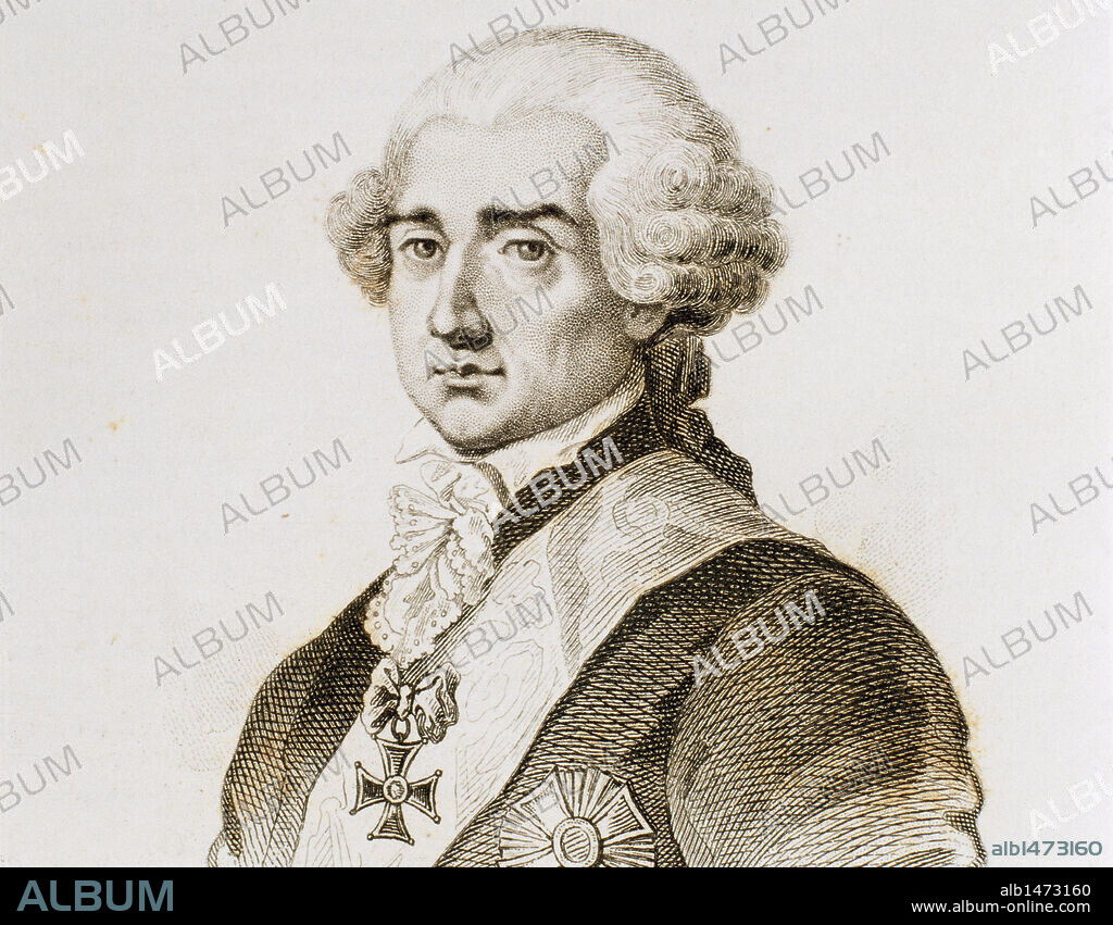 ESTANISLAO II AUGUSTO PONIATOWSKI (Wol-ckin, 1732-San Petesburgo, 1798). Ultimo rey de Polonia (1764-1795). Elegido con el apoyo de Catalina II, se vió indefenso ante las exigencias de ésta y las de los nacionalistas polacos. Intentó algunas reformas. Abdicó en 1795 (tercer reparto de Polonia). Grabado.