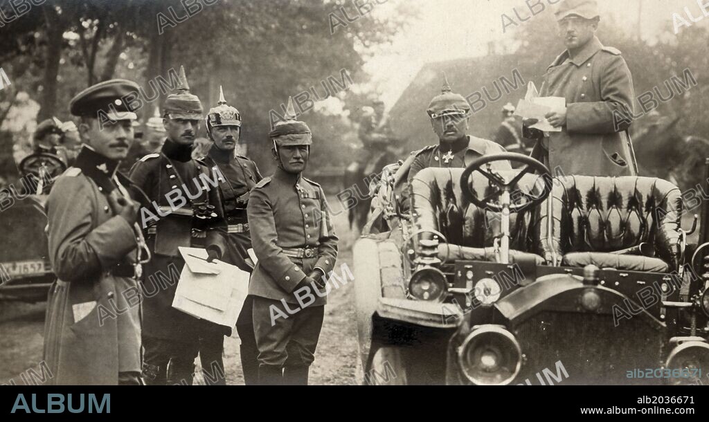 Guerra mundial 1914-1918. El general von Kluck, jefe del ejército alemán, después de la batalla del Marne. Año 1914.