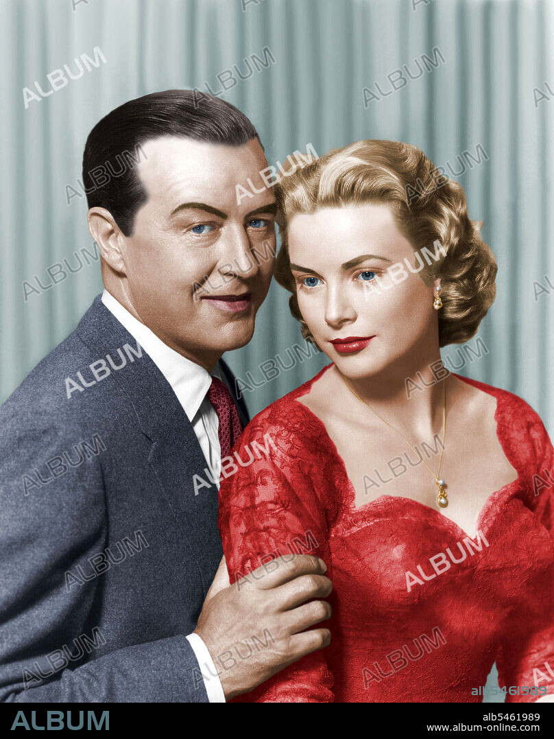 GRACE KELLY and RAY MILLAND in DIAL M FOR MURDER, 1954, directed by ALFRED HITCHCOCK. Copyright WARNER BROS.