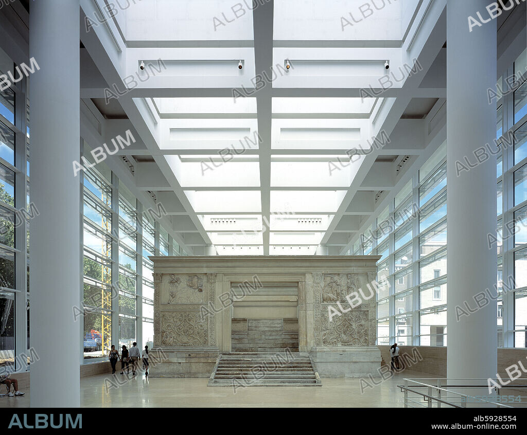 ARA PACIS AUGUSTAE OVERALL INTERIOR VIEW.
