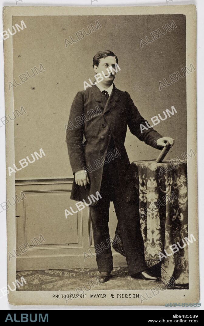 Portrait of Charles, François, Guillaume Duvernoy (actor at the Bouffes and in the provinces), Mayer Frères et Pierson, Photographer, Between 1860 and 1890, 2nd half of the 19th century, Graphic Arts, Photography, Albumen print, Height: 8.8 cm, Width: 5.5 cm.