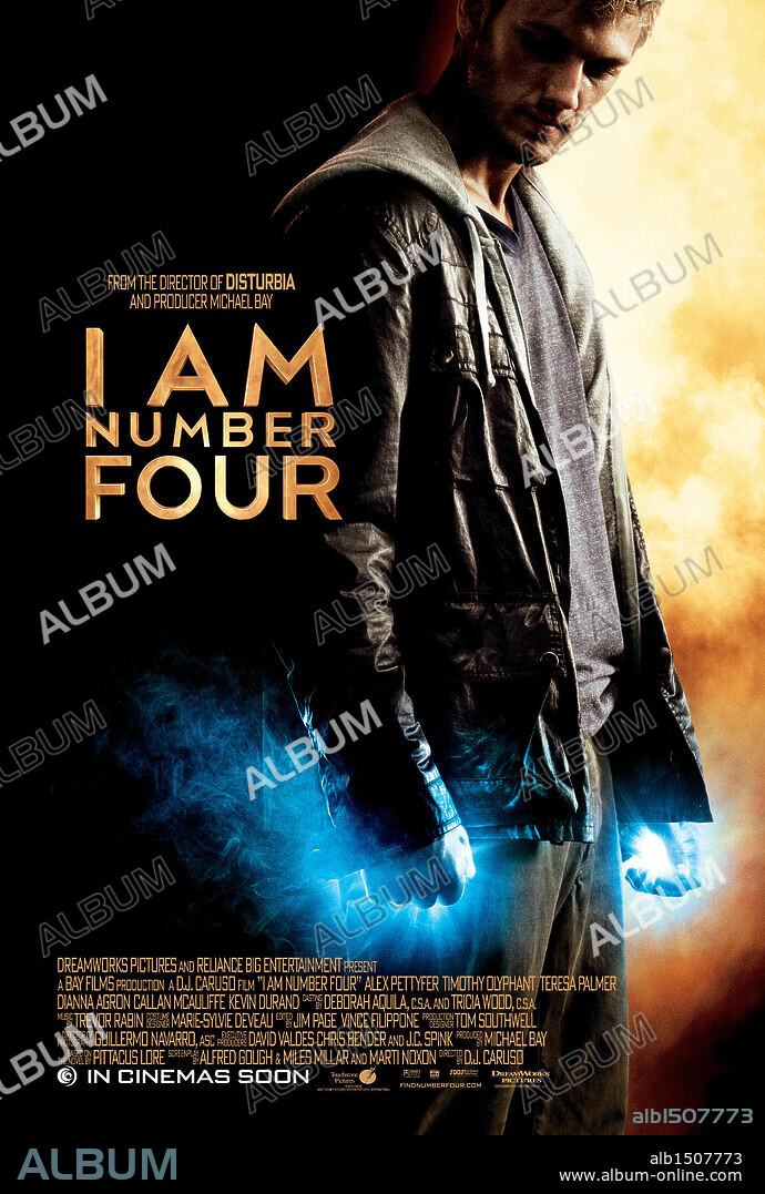 Poster de SOY EL NUMERO CUATRO, 2011 (I AM NUMBER FOUR), dirigida por D. J. CARUSO. Copyright DREAMWORKS SKG.