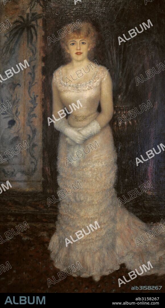 Pierre-Auguste Renoir (1841-1919). Pintor impresionista francés. Retrato de la actriz Jeanne Samary, 1878. Museo del Hermitage (The State Hermitage Museum). San Petersburgo. Rusia.