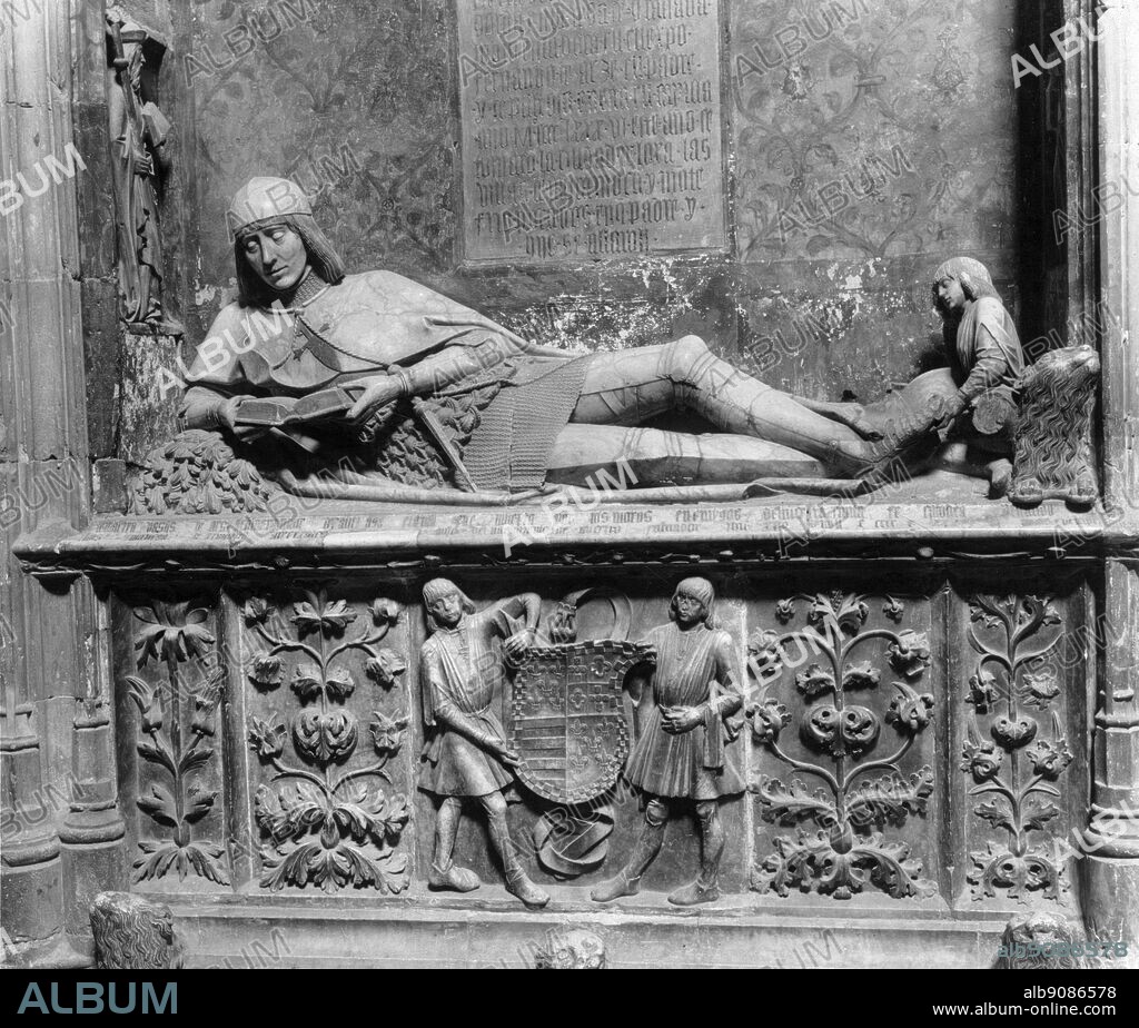 Tomb of Martin Vazquez de Arce called El Doncel. c 1488.