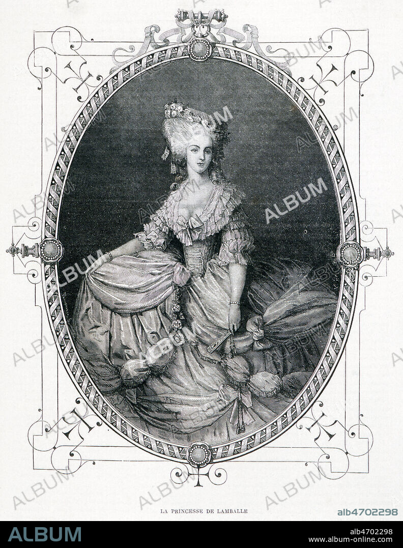 Portrait de la princesse de LAMBALLE (1749-1792). Credit: Collection KHARBINE-TAPABOR.