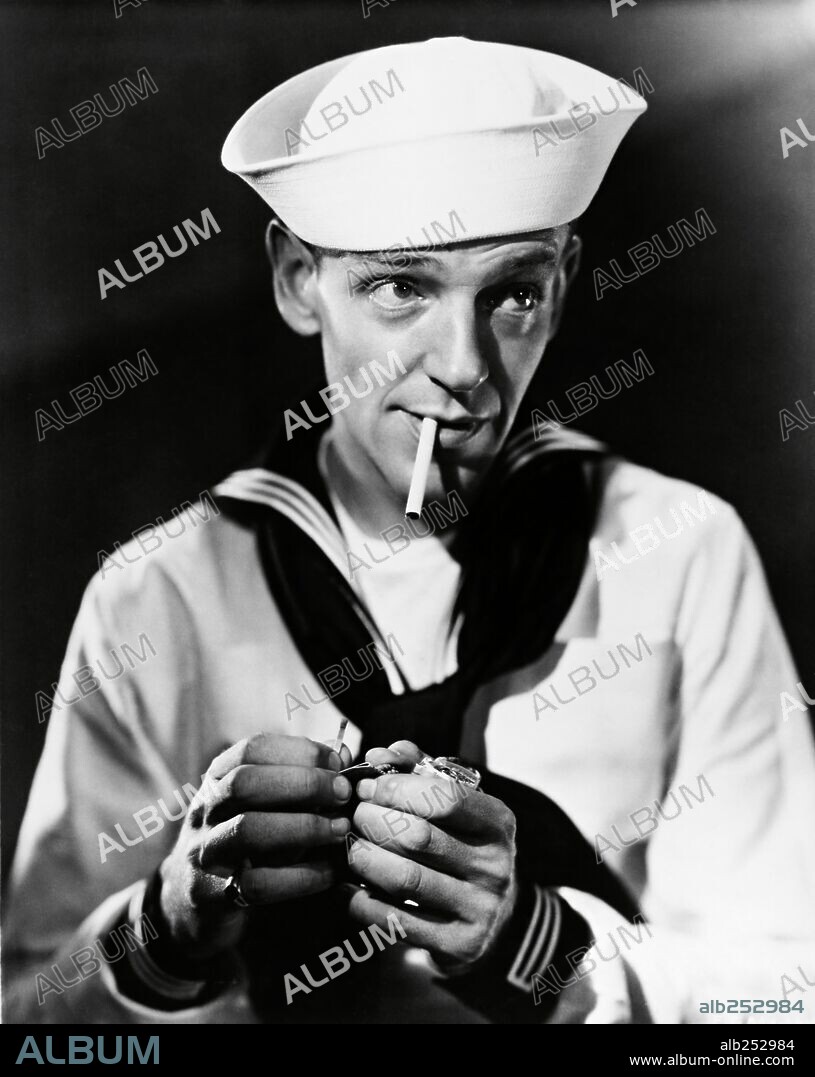 FRED ASTAIRE in FOLLOW THE FLEET, 1936, directed by MARK SANDRICH. Copyright RKO.