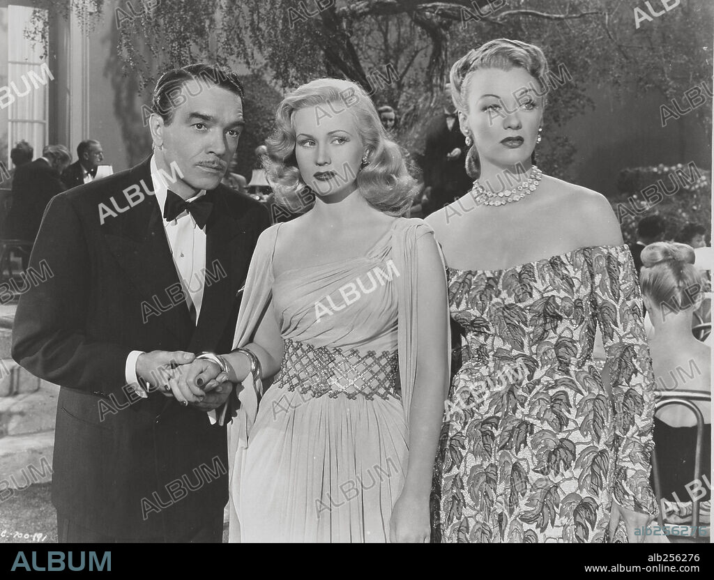 EVE ARDEN, VIRGINIA MAYO and WALTER ABEL in THE KID FROM BROOKLYN, 1946, directed by NORMAN Z. MCLEOD. Copyright RKO.
