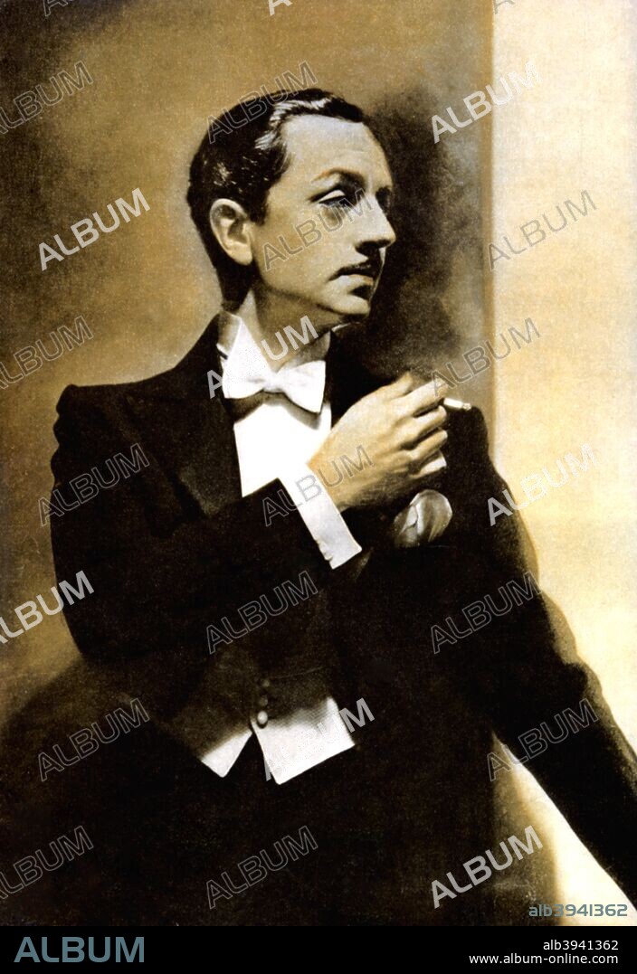 William Powell, American actor, 1934-1935. Powell starred in the Thin Man series of films in the 1930s. He had a notable screen partnership with Myrna Loy, starring opposite her in 14 pictures. Taken from Meet the Film Stars, by Seton Margrave. (London, 1934-1935).
