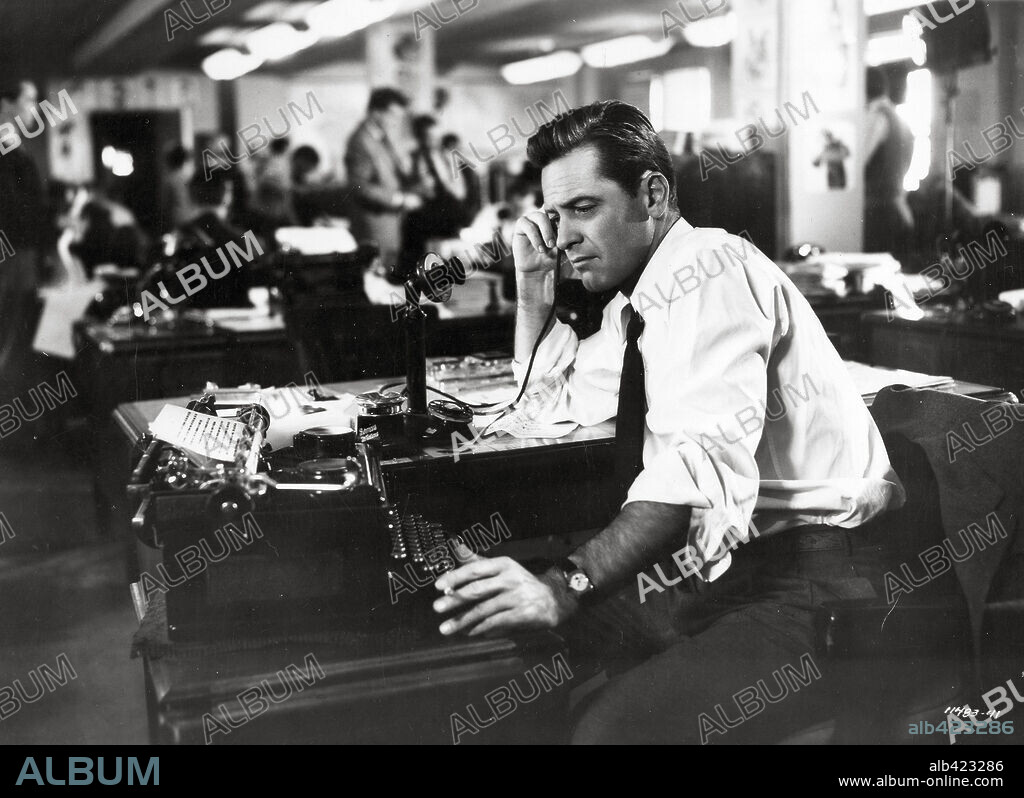 WILLIAM HOLDEN in THE TURNING POINT, 1952, directed by WILHELM DIETERLE. Copyright PARAMOUNT PICTURES.