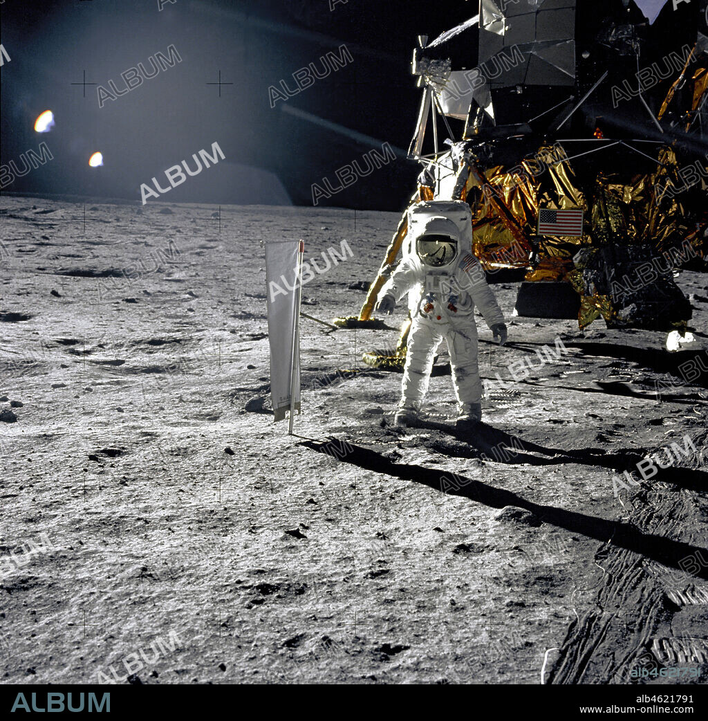 Apollo 11 - NASA, 1969. NASA also deployed a simple sheet of aluminum foil to collect and study isotopes emanating from the sun. This allowed scientists on Earth to better understand how our atmosphere filters electrically-charged solar particles.