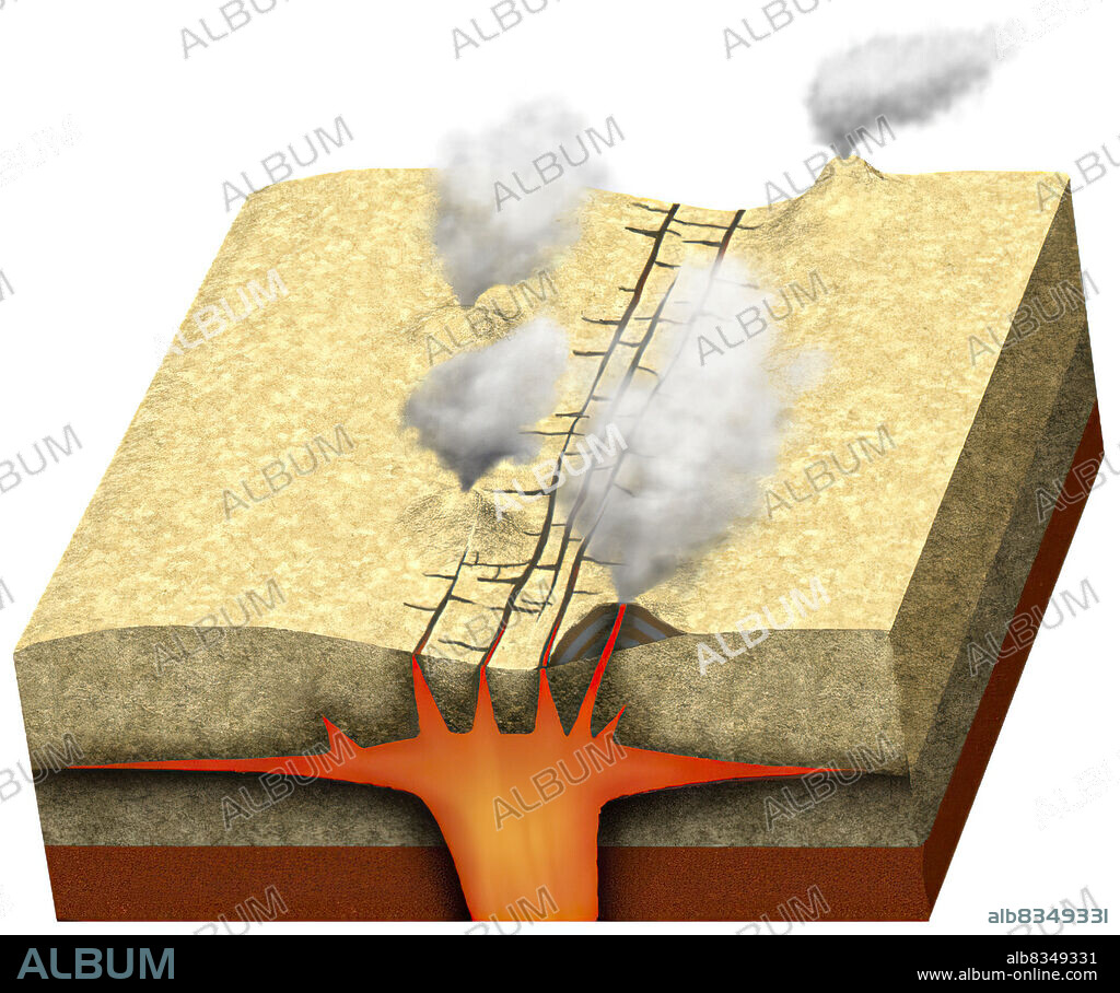 Spreading continental plates cause fault volcanism. The Kilimanjaro volcano was formed along one of these. faults located on the African continent.