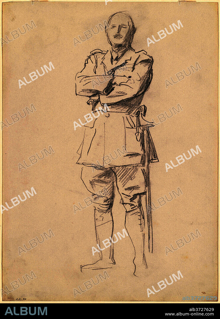 JOHN SINGER SARGENT. Study of General Louis Botha for "General Officers of World War I". Dated: 1920-1922. Dimensions: sheet: 31.75 × 22.86 cm (12 1/2 × 9 in.). Medium: graphite on wove paper.