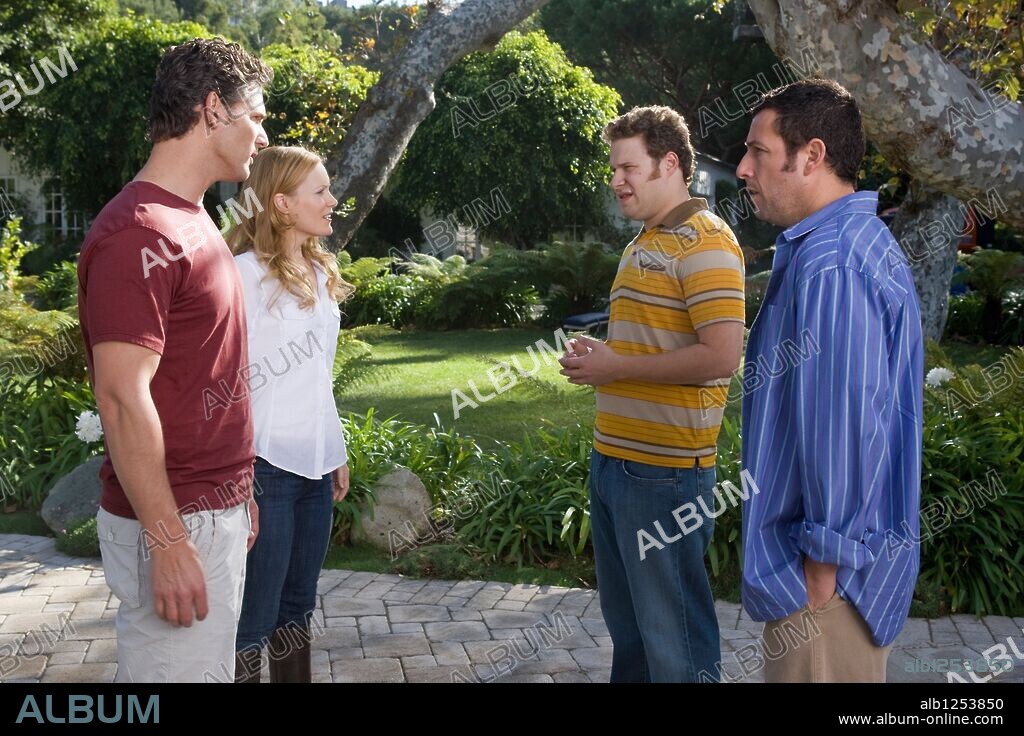 ADAM SANDLER, ERIC BANA, LESLIE MANN and SETH ROGEN in FUNNY PEOPLE, 2009, directed by JUDD APATOW. Copyright UNIVERSAL PICTURES / BENNETT, TRACY.