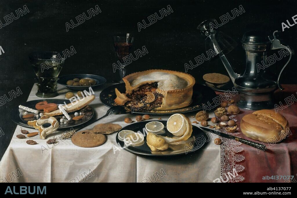 Still Life. Pieter Claesz; Dutch, 1596/97-1660. Date: 1625. Dimensions: 48 × 76.9 cm (18 7/8 × 30 1/4 in.). Oil on panel. Origin: Netherlands.