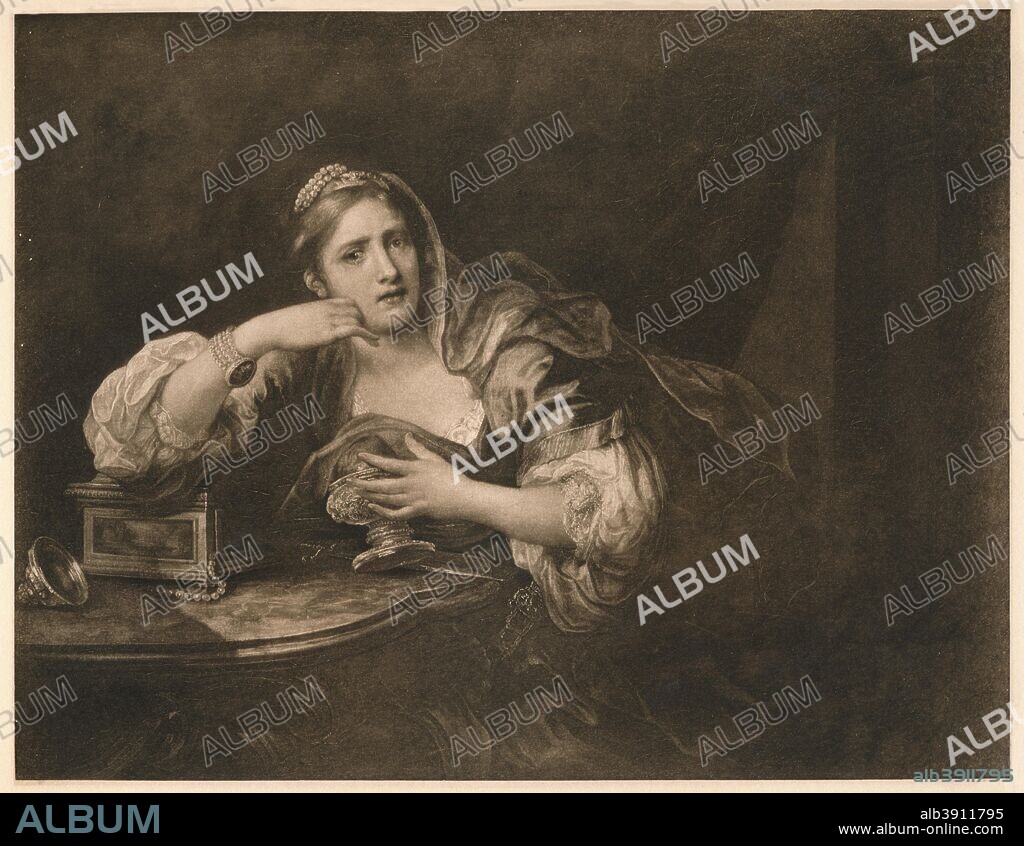 'Sigismunda Mourning over the Heart of Guiscardo', 1759. Inspired by Boccaccio's Decameron, written in the mid 14th century. From William Hogarth, by Austin Dobson. [Hachette Et Cie, Paris, 1904].