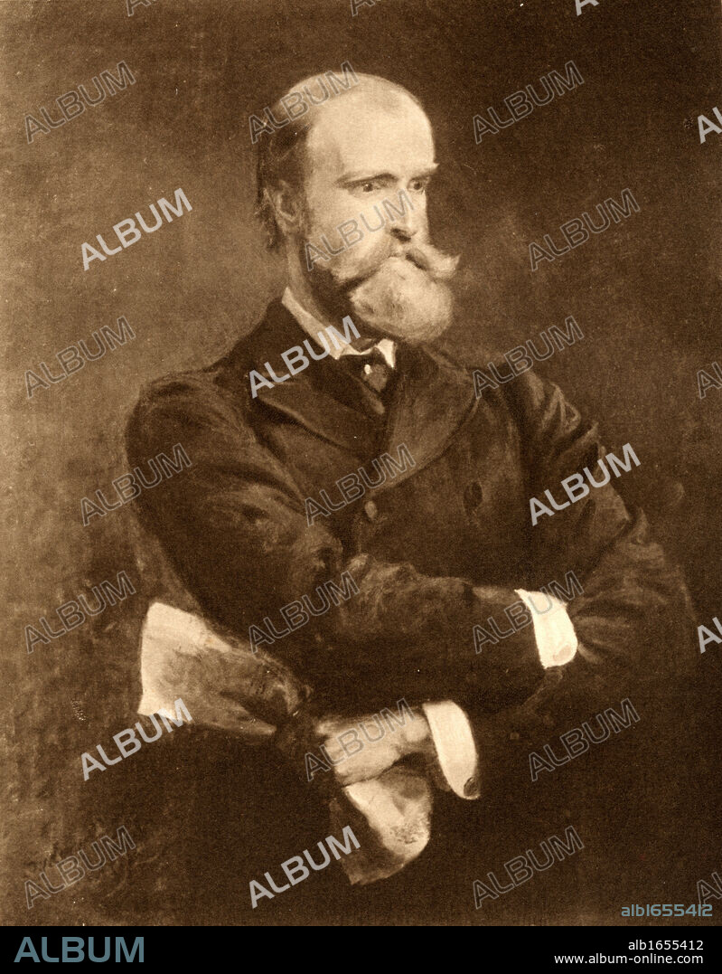 Charles Stewart Parnell 1846-1891. Irish patriot and politician. From the painting by Sydney P. Hall.