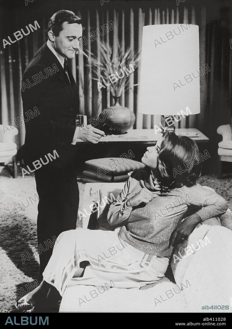ROBERT VAUGHN and SENTA BERGER in THE SPY WITH MY FACE, 1965, directed by JOHN NEWLAND. Copyright M.G.M.