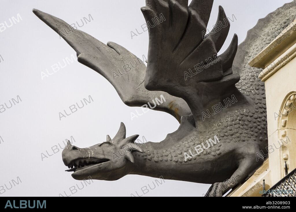 Casa de los Dragones, Ceuta , ciudad autónoma, españa, norte de Africa, africa.