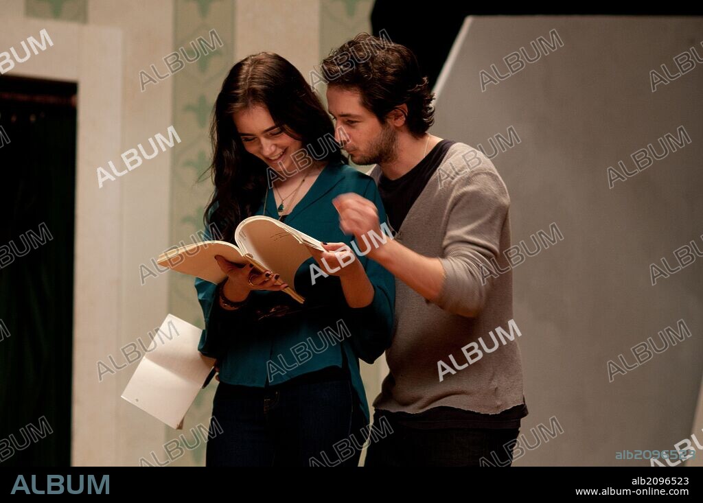 LILY COLLINS and MICHAEL ANGARANO in THE ENGLISH TEACHER, 2013, directed by CRAIG ZISK. Copyright ARTINA FILMS.