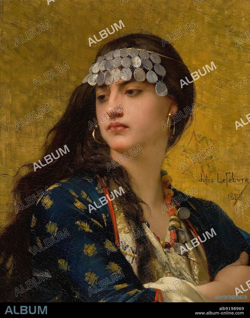 JULES LEFEBVRE. Jules Joseph Lefebvre/ Fatima, 1883, 46x55.