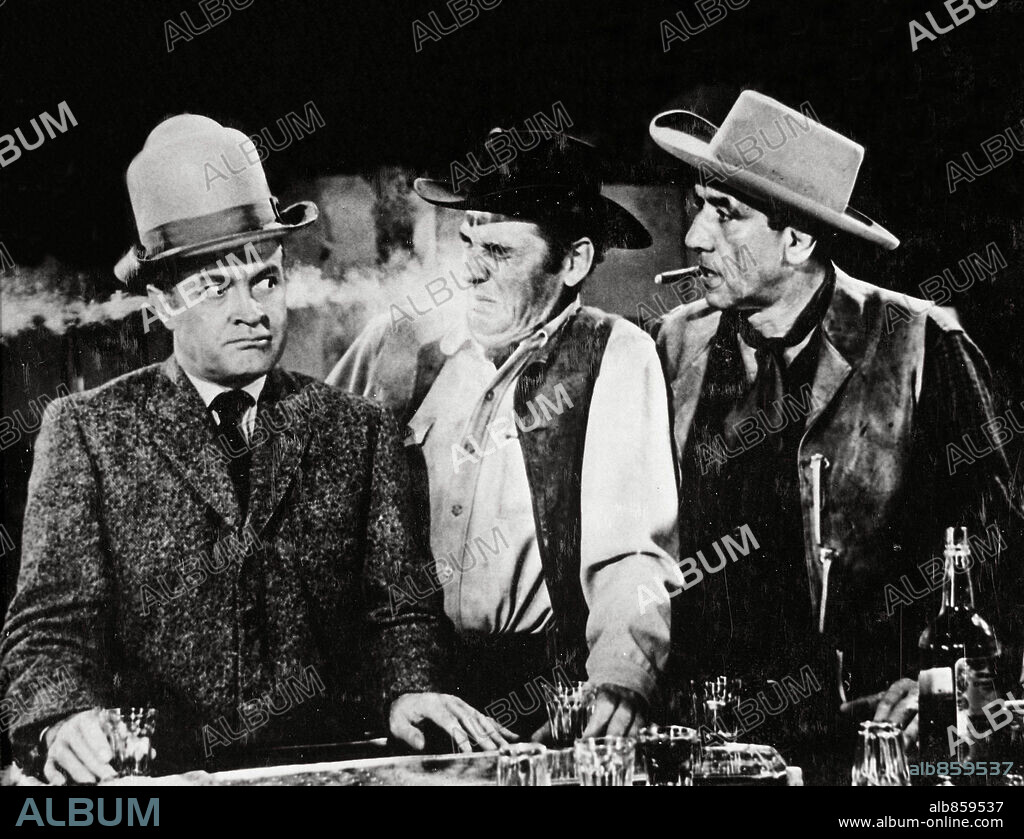 BOB HOPE in ALIAS JESSE JAMES, 1959, directed by NORMAN Z. MCLEOD. Copyright UNITED ARTISTS.