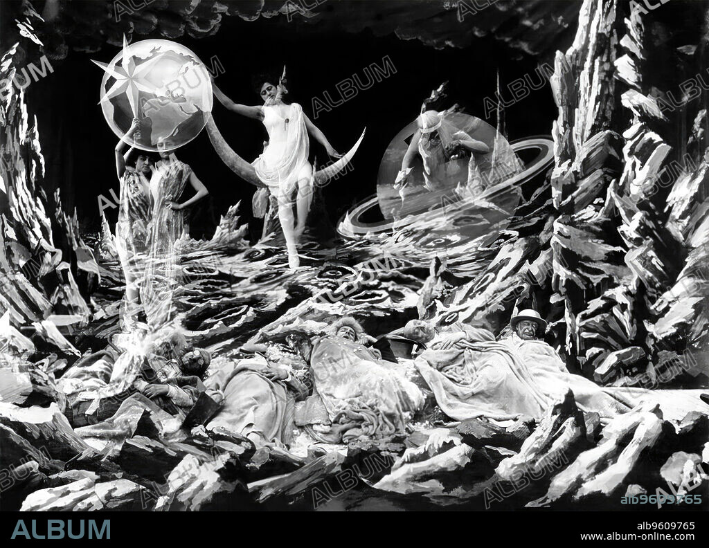 LE VOYAGE DANS LA LUNE, 1902, unter der Regie von GEORGES MELIES. Copyright MELIES.