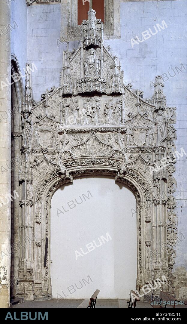 SIMON DE COLONIA (1450/1511). PORTADA DE LA EPISTOLA ANTIGUA PUERTA DE ACCESO A LA CAPILLA DE SAN GREGORIO - SIGLO XV - GOTICO TARDIO.