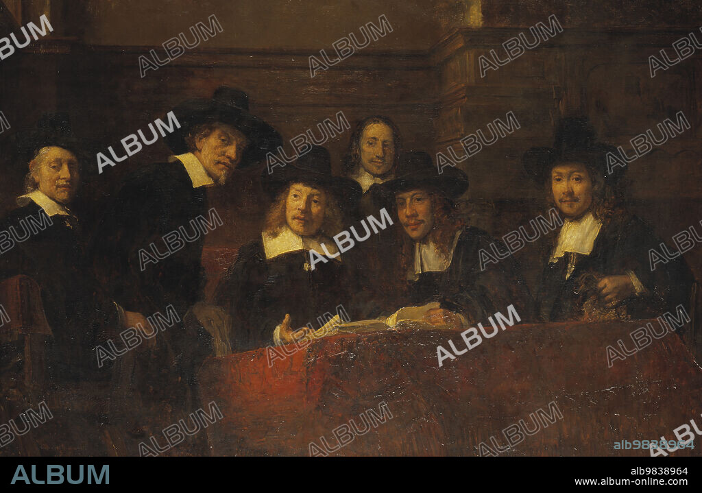 ERNST JOSEPHSON. Staalmeesters. After Rembrandt, from 1876 until 1877. Sampling Officials (Dutch: De Staalmeesters), also called Syndics of the Drapers’ Guild (Dutch: De waardijns van het Amsterdamse lakenbereidersgilde),.