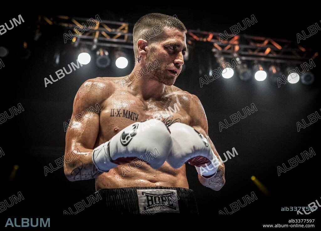 JAKE GYLLENHAAL en REDENCION, 2015 (SOUTHPAW), dirigida por ANTOINE FUQUA. Copyright ESCAPE ARTISTS.