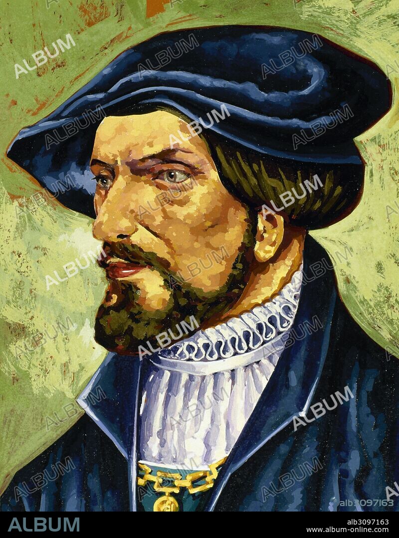 BASTIDAS, Rodrigo de (Sevilla, 1445-Santiago de Cuba, 1527). Navegante y conquistador español. Descubrió, un año antes que Colón, la costa de Panamá y Colombia. Fundó en 1525, Santa Marta, en la costa colombiana. Acuarela.