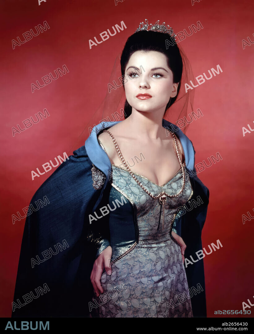 DEBRA PAGET in PRINCE VALIANT, 1954, directed by HENRY HATHAWAY. Copyright 20TH CENTURY FOX.