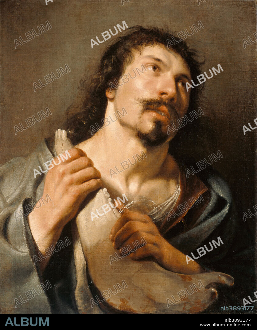 SALOMON DE BRAY. Samson with the Jawbone. Date/Period: 1636. Painting. Oil on canvas. Height: 622 mm (24.48 in); Width: 508 mm (20 in).