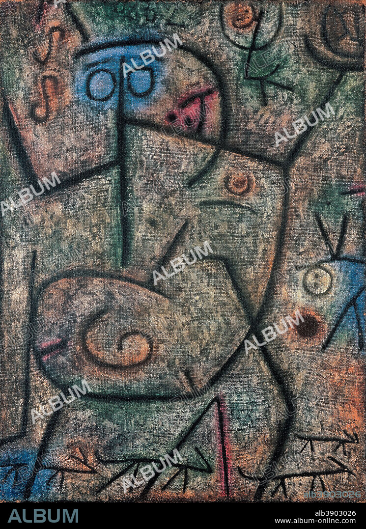 PAUL KLEE. Oh! These Rumors!. Date/Period: 1939. Tempera und Öl auf Jute Tempera and oil on burlap. Width: 55 cm. Height: 75.5 cm.