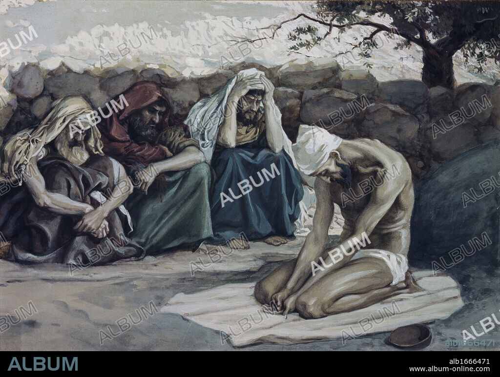 Job and His Three Friends  James Tissot (1836-1902 French)  Jewish Museum, New York.