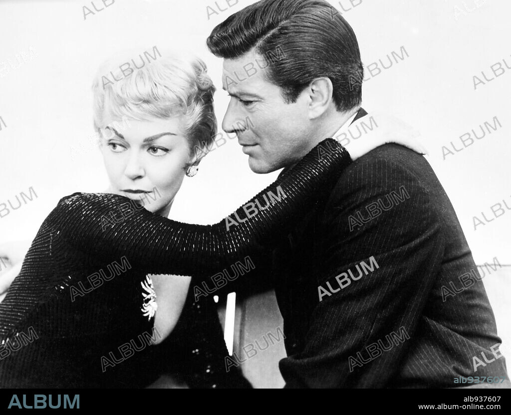 EFREM ZIMBALIST JR. and LANA TURNER in BY LOVE POSSESSED, 1961, directed by JOHN STURGES. Copyright MIRISCH/SEVEN ARTS/UNITED ARTISTS.