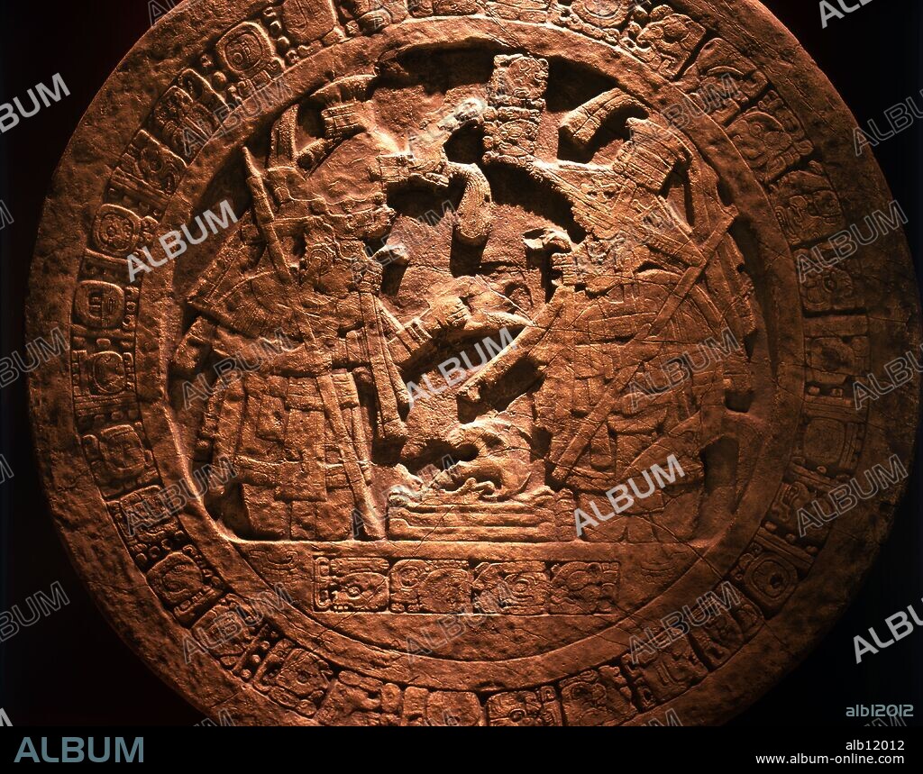 Mexico.Mexico D.F. .Museo Nacional de Antropologia.Calendario en piedra.Cultura Maya.