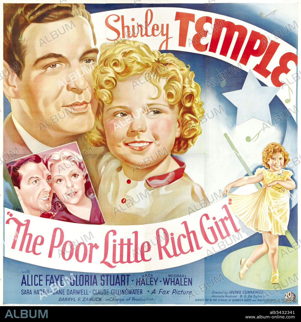 JACK HALEY and SHIRLEY TEMPLE in POOR LITTLE RICH GIRL, 1936, directed by IRVING CUMMINGS. Copyright FOX FILMS.