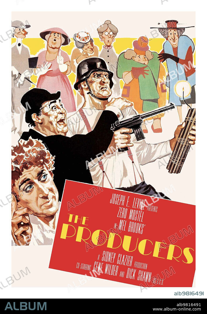 Poster of THE PRODUCERS, 1968, directed by MEL BROOKS. Copyright EMBASSY PICTURES.